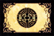 China polished porcelain floor medallion H2-419