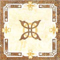 China polished porcelain floor medallion H2-528
