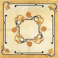 China polished porcelain floor medallion H2-562