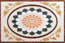 China polished porcelain floor medallion H2-401