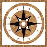 China polished porcelain floor medallion H2-521